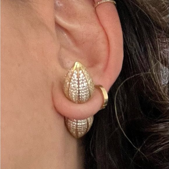 BURBERRY Spear Pavé Stud Earrings - Picture 3 of 3